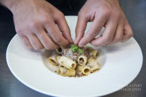 Lo chef Alessandro Pinca dell'Uliveto Roof Garden